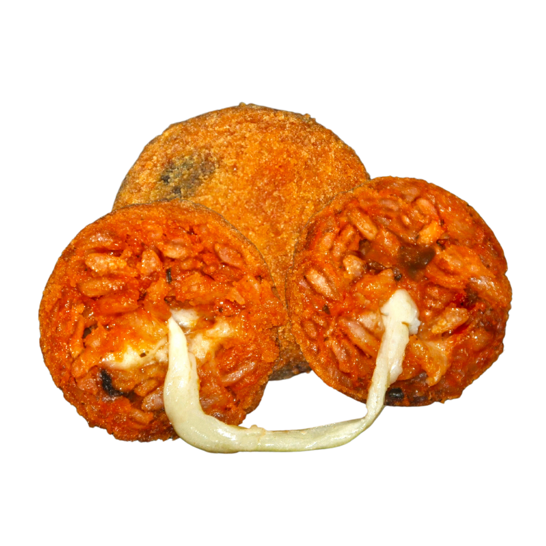 Arancini with Eggplant, Ricotta & Mozzarella 30/100g